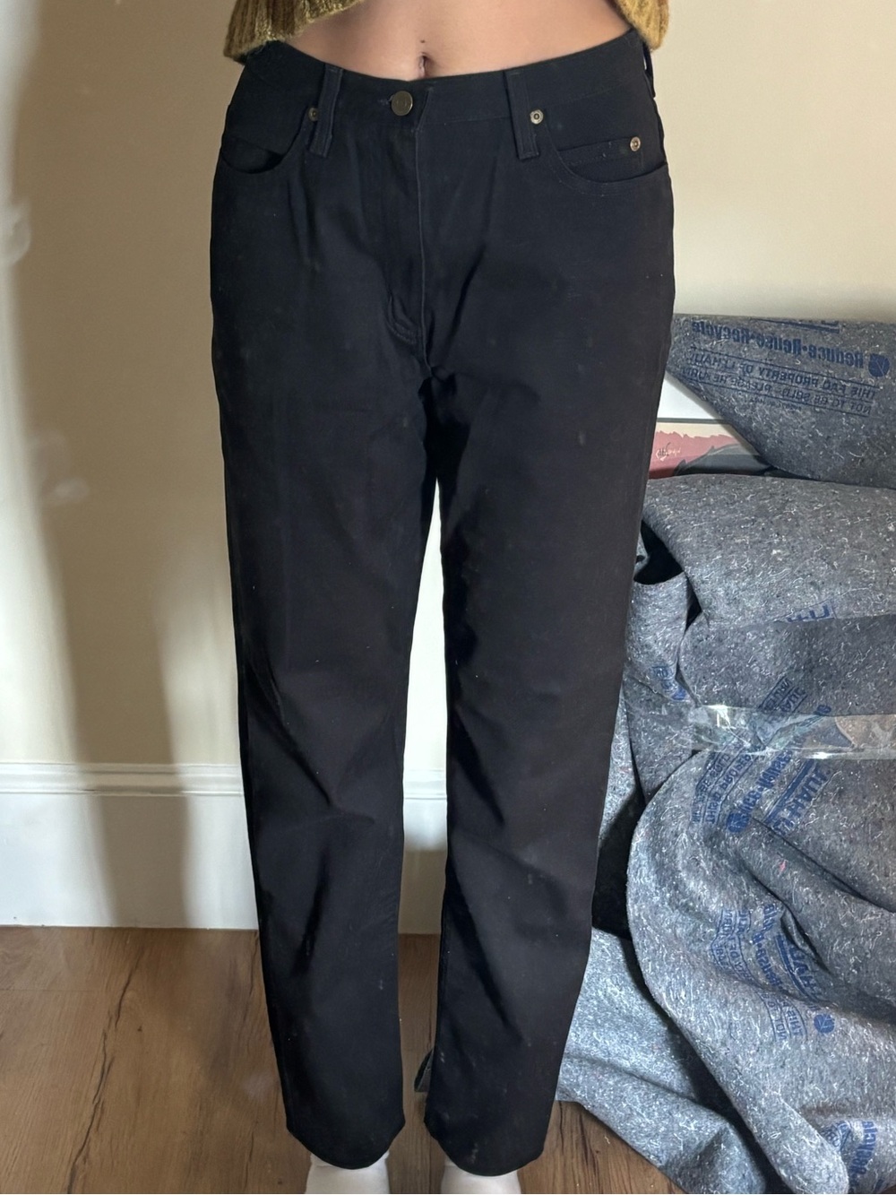 Eddie Bauer Black Straight-Leg Women's Jeans